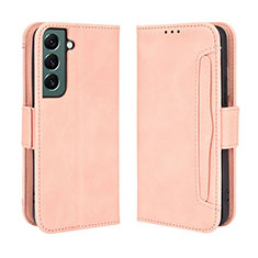 Funda de Cuero Cartera con Soporte Carcasa BY3 para Samsung Galaxy S22 Plus 5G Rosa