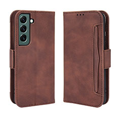 Funda de Cuero Cartera con Soporte Carcasa BY3 para Samsung Galaxy S24 5G Marron