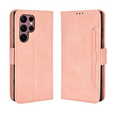 Funda de Cuero Cartera con Soporte Carcasa BY3 para Samsung Galaxy S25 Ultra 5G Rosa