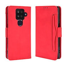 Funda de Cuero Cartera con Soporte Carcasa BY3 para Sharp Aquos Sense4 Plus Rojo