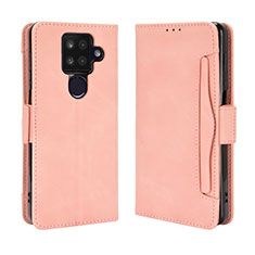 Funda de Cuero Cartera con Soporte Carcasa BY3 para Sharp Aquos Sense4 Plus Rosa