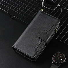 Funda de Cuero Cartera con Soporte Carcasa BY3 para Sharp Aquos Sense8 Negro