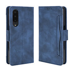 Funda de Cuero Cartera con Soporte Carcasa BY3 para Sharp Aquos Zero5G basic Azul