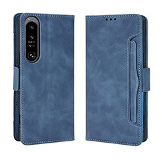 Funda de Cuero Cartera con Soporte Carcasa BY3 para Sony Xperia 1 IV Azul