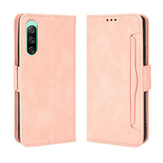 Funda de Cuero Cartera con Soporte Carcasa BY3 para Sony Xperia 10 IV SOG07 Rosa