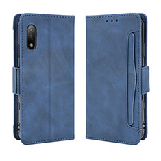 Funda de Cuero Cartera con Soporte Carcasa BY3 para Sony Xperia Ace II Azul