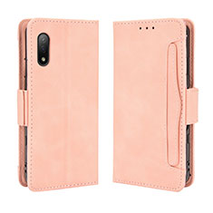 Funda de Cuero Cartera con Soporte Carcasa BY3 para Sony Xperia Ace II Rosa