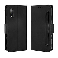 Funda de Cuero Cartera con Soporte Carcasa BY3 para Sony Xperia Ace II SO-41B Negro