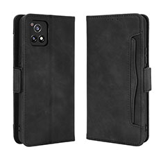 Funda de Cuero Cartera con Soporte Carcasa BY3 para Vivo iQOO U3 5G Negro