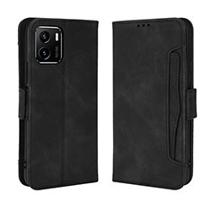 Funda de Cuero Cartera con Soporte Carcasa BY3 para Vivo iQOO U5x Negro