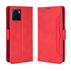 Funda de Cuero Cartera con Soporte Carcasa BY3 para Vivo iQOO U5x Rojo