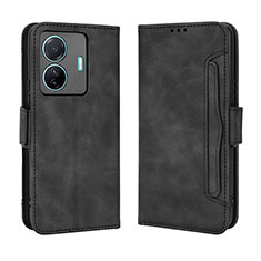 Funda de Cuero Cartera con Soporte Carcasa BY3 para Vivo iQOO Z6 Pro 5G Negro