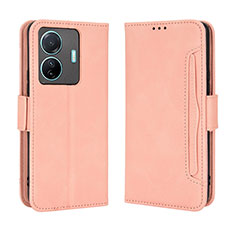 Funda de Cuero Cartera con Soporte Carcasa BY3 para Vivo iQOO Z6 Pro 5G Rosa