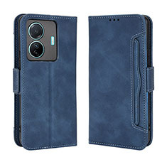 Funda de Cuero Cartera con Soporte Carcasa BY3 para Vivo T1 5G Azul