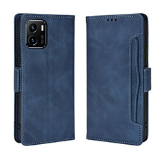 Funda de Cuero Cartera con Soporte Carcasa BY3 para Vivo Y01A Azul