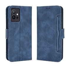 Funda de Cuero Cartera con Soporte Carcasa BY3 para Vivo Y30 5G Azul