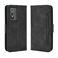 Funda de Cuero Cartera con Soporte Carcasa BY3 para Vivo Y76 5G Negro