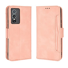 Funda de Cuero Cartera con Soporte Carcasa BY3 para Vivo Y76 5G Rosa