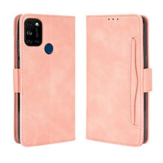 Funda de Cuero Cartera con Soporte Carcasa BY3 para Wiko View5 Plus Rosa