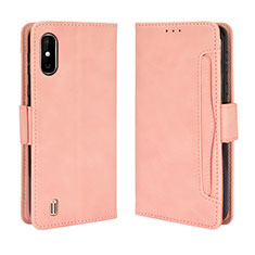 Funda de Cuero Cartera con Soporte Carcasa BY3 para Wiko Y81 Rosa