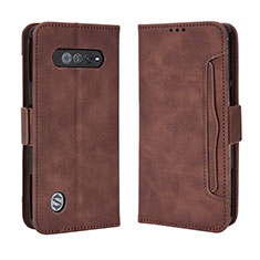 Funda de Cuero Cartera con Soporte Carcasa BY3 para Xiaomi Black Shark 4S 5G Marron