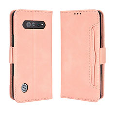 Funda de Cuero Cartera con Soporte Carcasa BY3 para Xiaomi Black Shark 4S Pro 5G Rosa