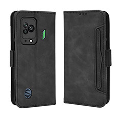 Funda de Cuero Cartera con Soporte Carcasa BY3 para Xiaomi Black Shark 5 5G Negro