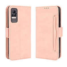 Funda de Cuero Cartera con Soporte Carcasa BY3 para Xiaomi Civi 1S 5G Rosa