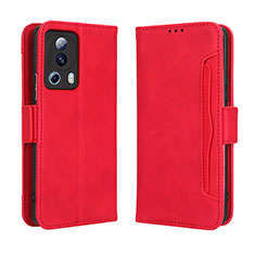 Funda de Cuero Cartera con Soporte Carcasa BY3 para Xiaomi Civi 2 5G Rojo