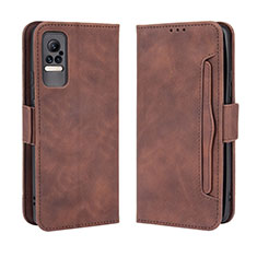 Funda de Cuero Cartera con Soporte Carcasa BY3 para Xiaomi Civi 5G Marron