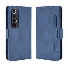 Funda de Cuero Cartera con Soporte Carcasa BY3 para Xiaomi Mi 10S 5G Azul