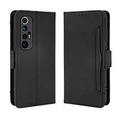 Funda de Cuero Cartera con Soporte Carcasa BY3 para Xiaomi Mi 10S 5G Negro