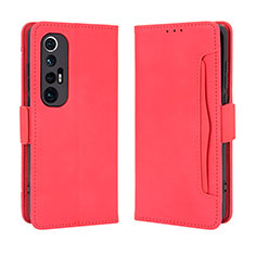 Funda de Cuero Cartera con Soporte Carcasa BY3 para Xiaomi Mi 10S 5G Rojo