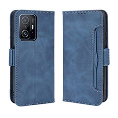 Funda de Cuero Cartera con Soporte Carcasa BY3 para Xiaomi Mi 11T Pro 5G Azul