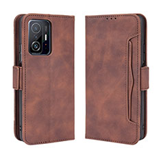 Funda de Cuero Cartera con Soporte Carcasa BY3 para Xiaomi Mi 11T Pro 5G Marron