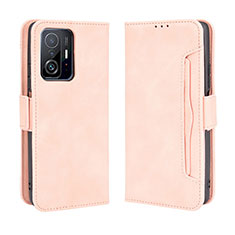 Funda de Cuero Cartera con Soporte Carcasa BY3 para Xiaomi Mi 11T Pro 5G Rosa