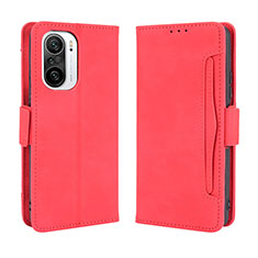 Funda de Cuero Cartera con Soporte Carcasa BY3 para Xiaomi Mi 11X Pro 5G Rojo