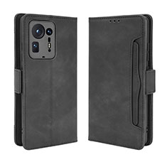 Funda de Cuero Cartera con Soporte Carcasa BY3 para Xiaomi Mi Mix 4 5G Negro