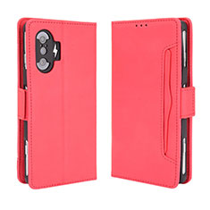 Funda de Cuero Cartera con Soporte Carcasa BY3 para Xiaomi Poco F3 GT 5G Rojo