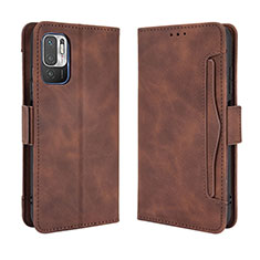 Funda de Cuero Cartera con Soporte Carcasa BY3 para Xiaomi POCO M3 Pro 5G Marron