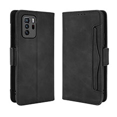 Funda de Cuero Cartera con Soporte Carcasa BY3 para Xiaomi Poco X3 GT 5G Negro