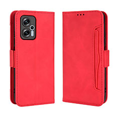 Funda de Cuero Cartera con Soporte Carcasa BY3 para Xiaomi Poco X4 GT 5G Rojo