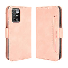 Funda de Cuero Cartera con Soporte Carcasa BY3 para Xiaomi Redmi 10 (2022) Rosa