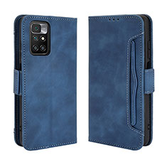 Funda de Cuero Cartera con Soporte Carcasa BY3 para Xiaomi Redmi 10 4G Azul