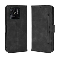 Funda de Cuero Cartera con Soporte Carcasa BY3 para Xiaomi Redmi 10 Power Negro