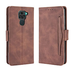 Funda de Cuero Cartera con Soporte Carcasa BY3 para Xiaomi Redmi 10X 4G Marron