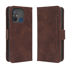 Funda de Cuero Cartera con Soporte Carcasa BY3 para Xiaomi Redmi 11A 4G Marron