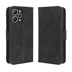 Funda de Cuero Cartera con Soporte Carcasa BY3 para Xiaomi Redmi 12 4G Negro