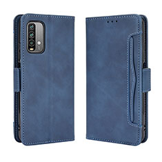 Funda de Cuero Cartera con Soporte Carcasa BY3 para Xiaomi Redmi 9T 4G Azul