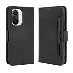 Funda de Cuero Cartera con Soporte Carcasa BY3 para Xiaomi Redmi K40 5G Negro